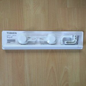 Ikea Towel Rack Tisken Suction White New In Sealed Package